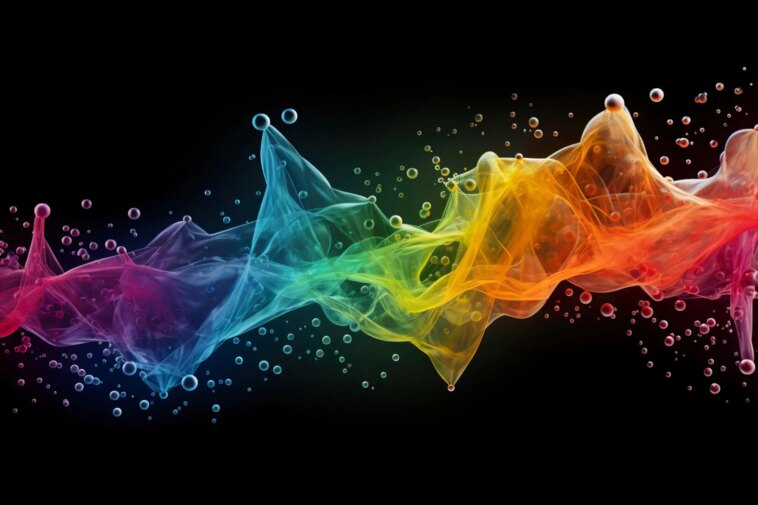 Exploration des origines de la vie - Des scientifiques proposent un modèle alternatif Rainbow Particles Life