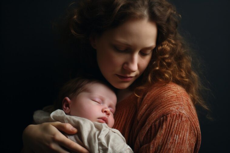 Postpartum Depression Art Concept
