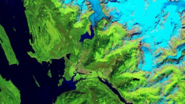 Mendenhall Glacier 1984 Annotated