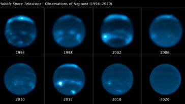 Neptune Cloud Cover Over Three Decades