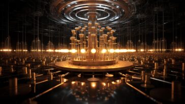 Abstract Quantum Computing Noise Concept