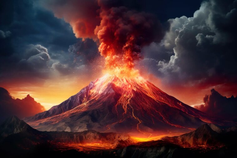 Giant Volcano Eruption