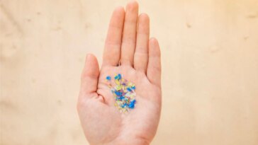 Microplastics Hand