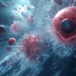 Réveil de dangers anciens : risques catastrophiques de pathogènes « voyageant dans le temps » dus à la fonte du pergélisol Icy Pathogens Art Concept