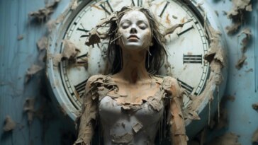 Circadian Rhythm Disrupted Body Clock Art Concept