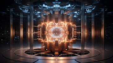 Quantum Computer Technology Art Illustration