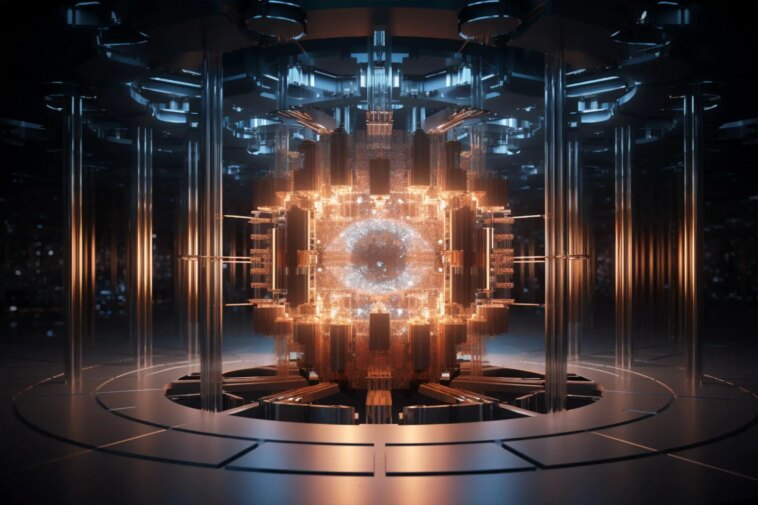 Quantum Computer Technology Art Illustration