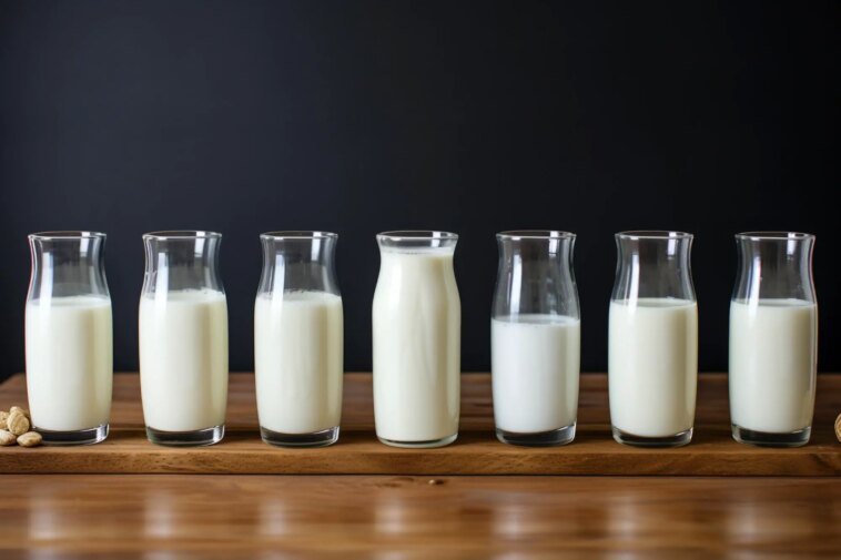 Vous avez la nutrition ? Pourquoi le lait de vache règne toujours en maître sur les alternatives végétales Milk Comparison Illustration