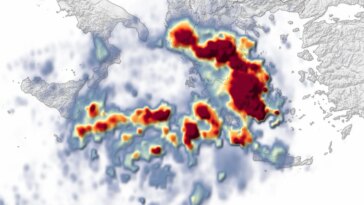 3 pieds de pluie en 4 jours : des pluies torrentielles déclenchent des inondations généralisées dans le centre de la Grèce