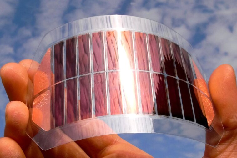 Augmentation majeure de l’efficacité énergétique des cellules solaires flexibles Flexible Solar Cell