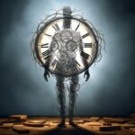 Circadian Rhythm Disrupted Body Clock Art Illustration