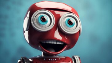 Silly AI Chatbot Art Concept