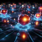 Quantum Information Science Qubits Art Concept