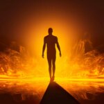 Glowing Human Walking