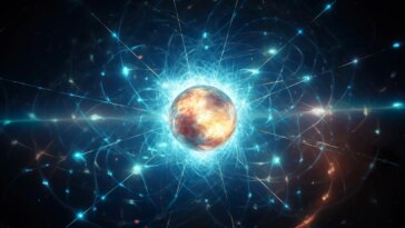 Atomic Nucleus Art Concept