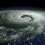 Émissions humaines : les responsables des variations de température dans l'Atlantique, des précipitations en Afrique et des ravages causés par les ouragans Hurricane Art Concept