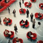 Essaims acoustiques robotiques : haut-parleur intelligent qui change de forme pour un contrôle audio ultime dans n'importe quelle pièce Many People Meeting Speaking Public Space