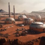 Mars Base Gas Tanks Concept Art