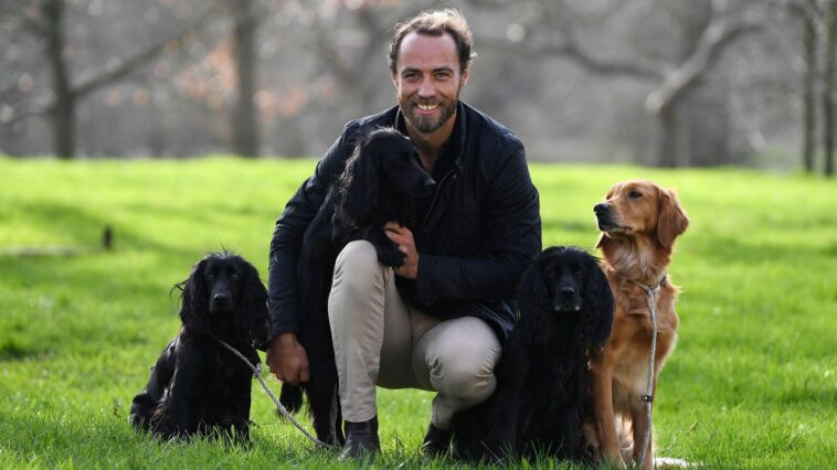 James Middleton et sa femme montent sur un bateau avec leurs nombreux chiens avant de bébé