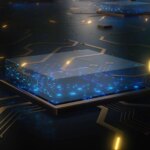 Advanced Computer Memory Chip Artist Concept