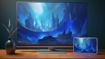 Display Technology Art Concept