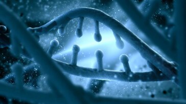 Genetic DNA Close Illustration