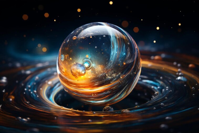 Liquid Sphere Universe Art Concept