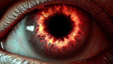 Bad Eye Infection Illustration