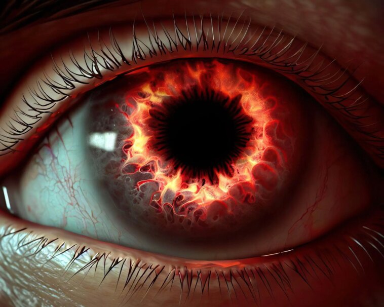 Bad Eye Infection Illustration