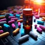 Drug Development AI Data Concept Art