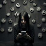 Teenager on Phone Depression