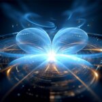 Abstract Quantum Technology Art Concept