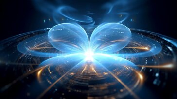 Abstract Quantum Technology Art Concept