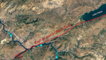 East Anatolian Fault Zone Satellite Image
