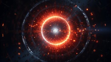 Dark Matter Photon Particle Physics Art Concept Illustration