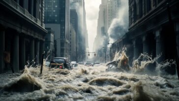 Massive Flooding Art Concept