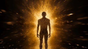 Gold Particles Glowing Human Lifespan Longevity