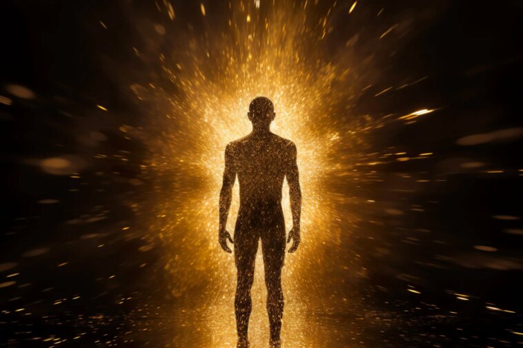 Gold Particles Glowing Human Lifespan Longevity