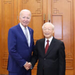 Tổng Bí thư Nguyễn Phú Trọng hội đàm với Tổng thống Hoa Kỳ Joe Biden, cc VNA, modified