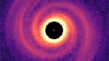 Protoplanetary Disk With Spiral Arms