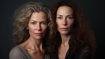 Two Sisters Middle Aged Art