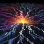 Optical Neural Network Illustration Art