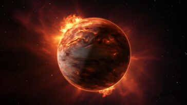 Hot Jupiter Exoplanet Art