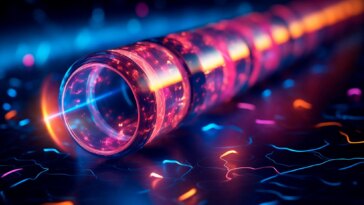 Miniature Particle Accelerator Art Concept