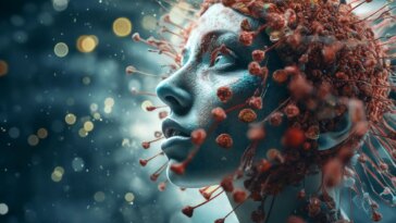 Virus Sick Long Impact Art Concept