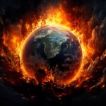 Climate Change Earth Burning Clouds Smoke