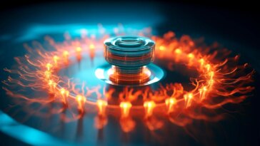 Nanotechnology Motor Generator Art Concept
