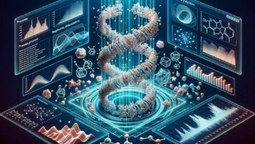 Protein Folding Molecular Chemistry Art Concept