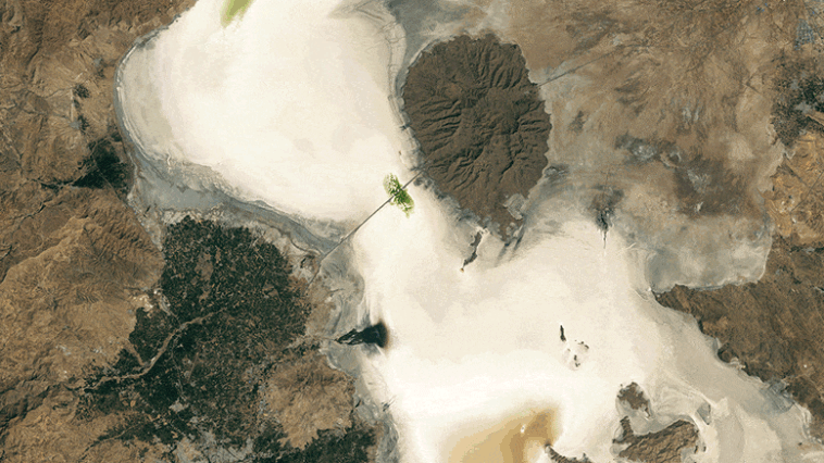 Désolation inattendue : le plus grand lac du Moyen-Orient se transforme en salarité Lake Urmia Shrivels