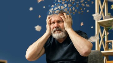 Senior Bearded Man Alzheimer’s Dementia